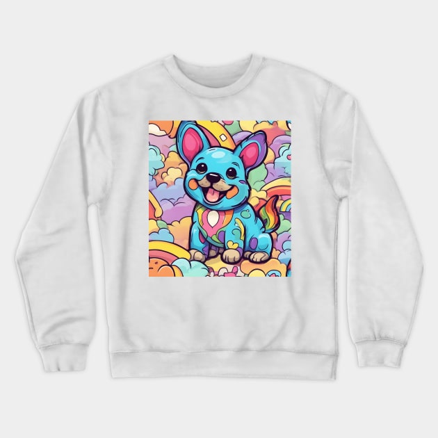 rainbow puppy Crewneck Sweatshirt by Majkel&Majkel